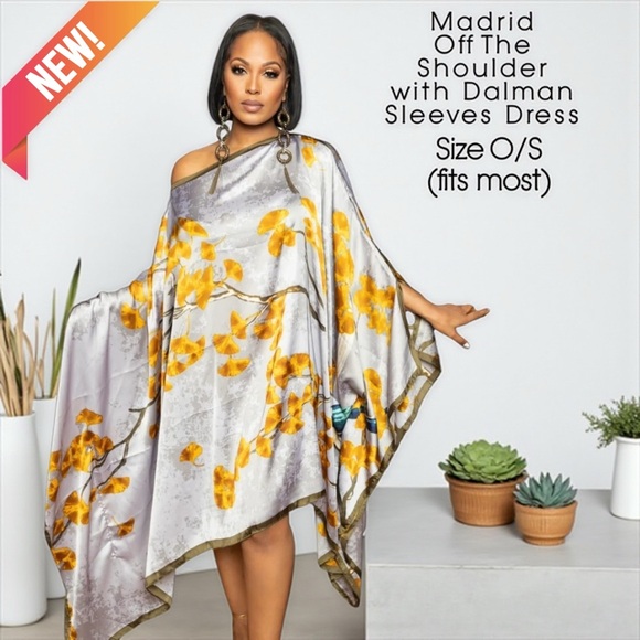 Boutique J. Renee Dresses & Skirts - NEW The Madrid Off The Shoulder with Dolman Sleeves Dress
